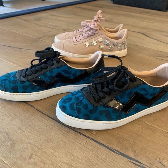 stuart weitzman leopard sneakers